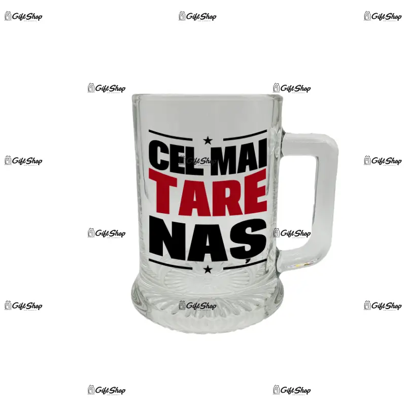 Cel mai tare nas, halba cu mesaj